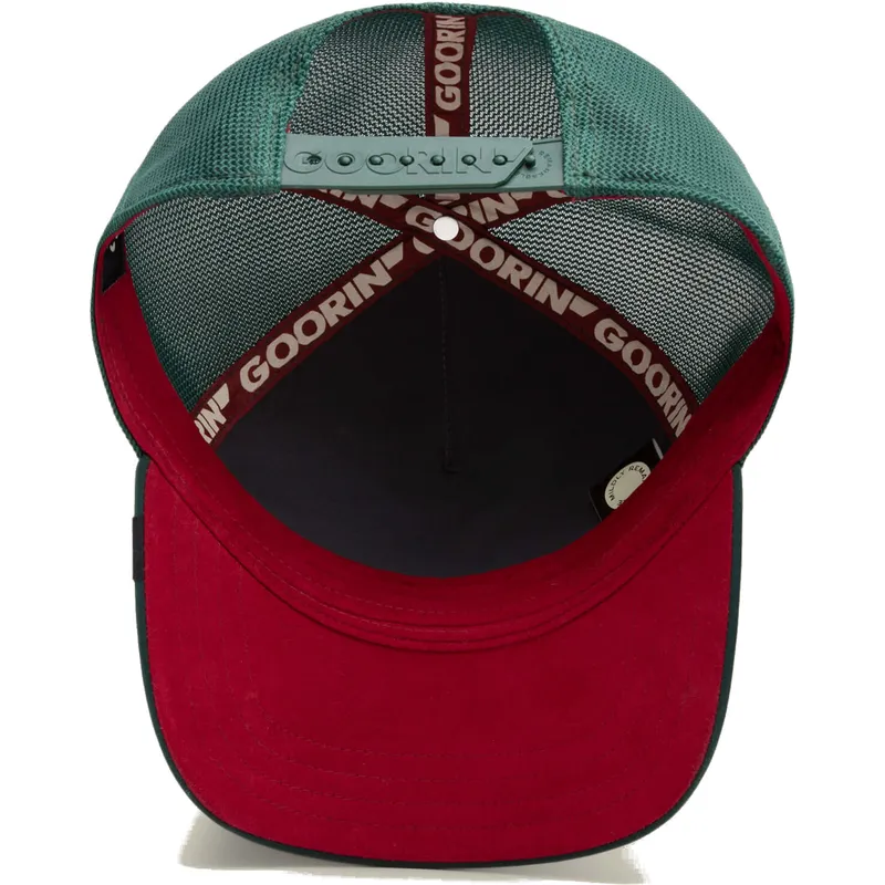 casquette-trucker-verte-cheval-dia-de-potro-dia-de-los-muertos-the-farm-goorin-bros