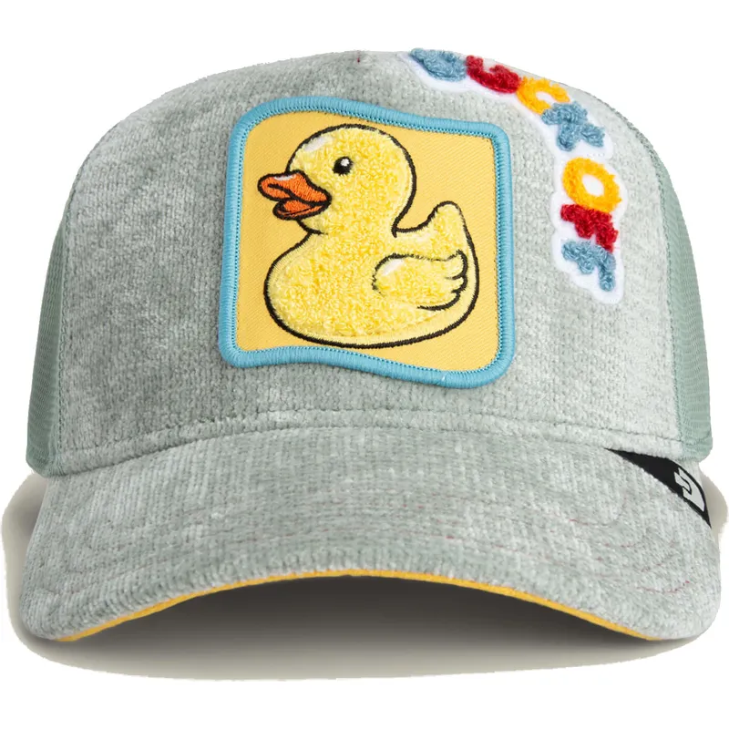 casquette-trucker-grise-et-jaune-canard-duck-off-ducking-autocorrect-happy-thoughts-the-farm-goorin-bros