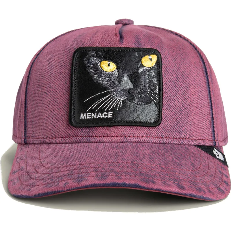 cepur-izliekta-sarkans-snapback-denim-gato-menace-rail-bird-the-showdown-the-farm-the-farm-no-goorin-bros