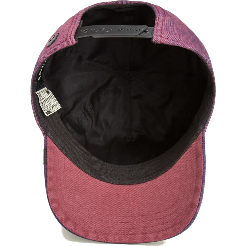 casquette-courbee-rouge-denim-snapback-chat-menace-rail-bird-the-showdown-the-farm-goorin-bros