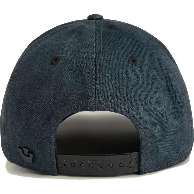 czarna-dzinsowa-czapka-z-zakrzywionym-daszkiem-snapback-rekin-smurf-the-showdown-the-farm-od-goorin-bros