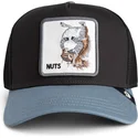 cepur-izliekta-truckeris-melns-snapback-nuts-lerriuqs-flip-side-2-the-farm-no-goorin-bros