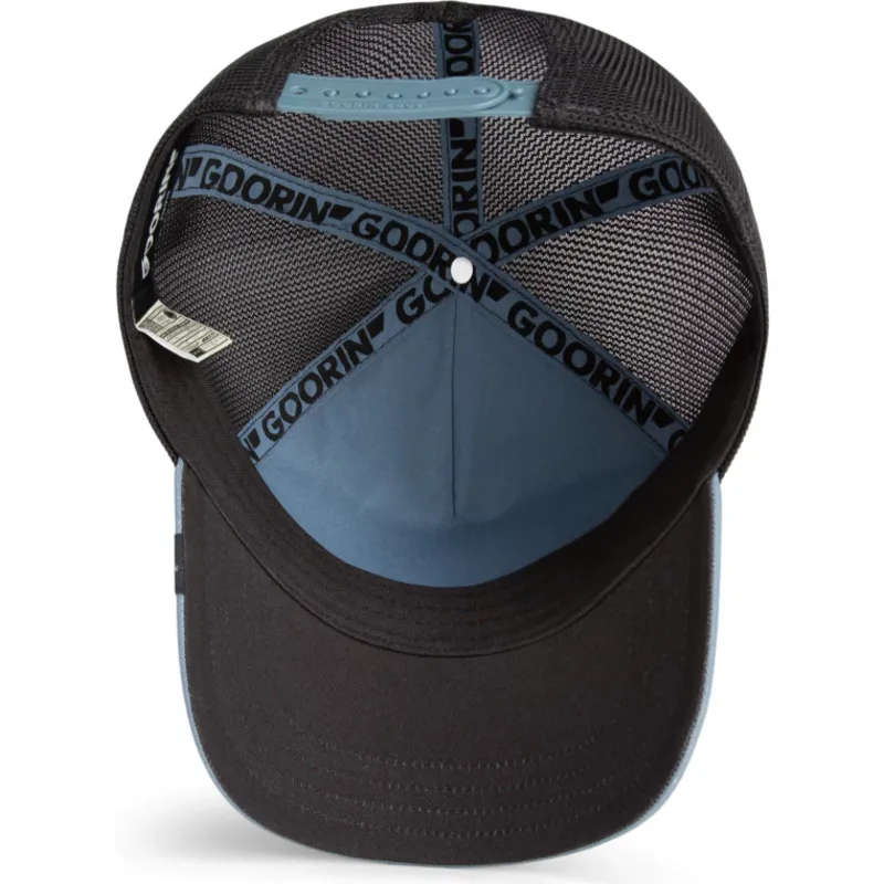 gorra-trucker-negra-y-gris-ardilla-nuts-lerriuqs-flip-side-2-the-farm-de-goorin-bros