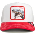 gorra-trucker-blanca-y-roja-serpiente-vicious-suede-snake-suede-truckers-the-farm-de-goorin-bros