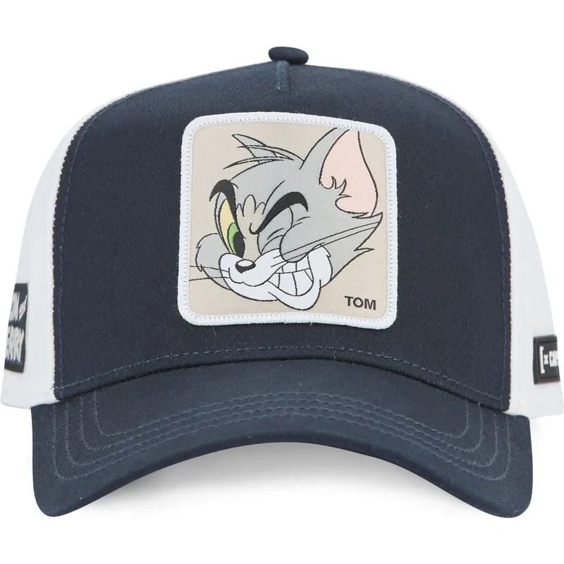 casquette-courbee-bleue-marine-et-blanche-snapback-tom-taj6-tom-looney-tunes-capslab