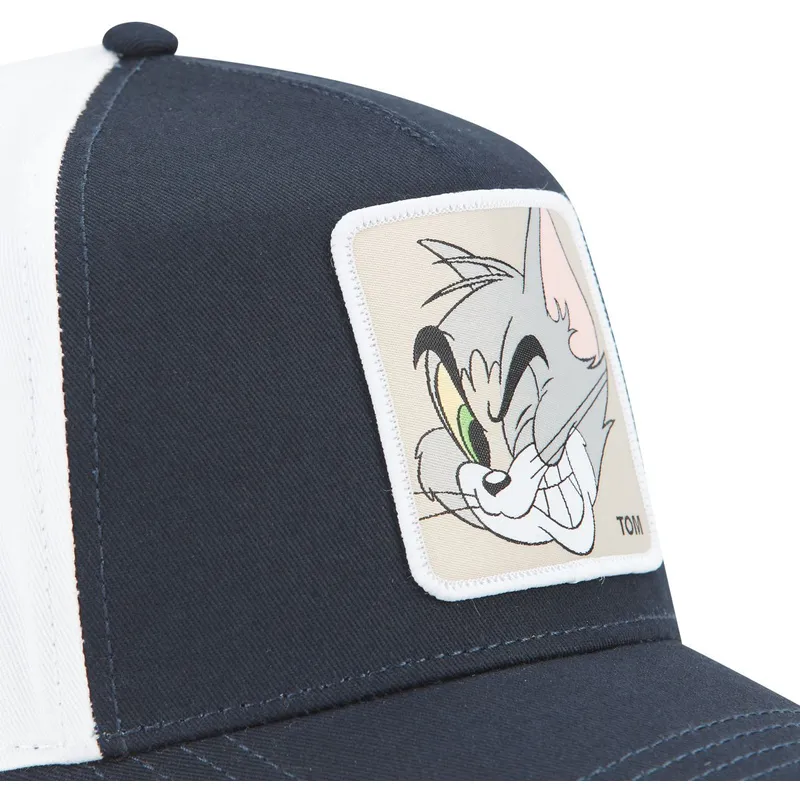 casquette-courbee-bleue-marine-et-blanche-snapback-tom-taj6-tom-looney-tunes-capslab