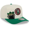 gorra-curva-beige-y-verde-snapback-9fifty-a-frame-precurved-hardwood-classics-de-boston-celtics-nba-de-new-era