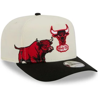 Cap izliekta black snapback 9FIFTY A Frame Precurved Hardwood Classics no Chicago Bulls NBA no New Era