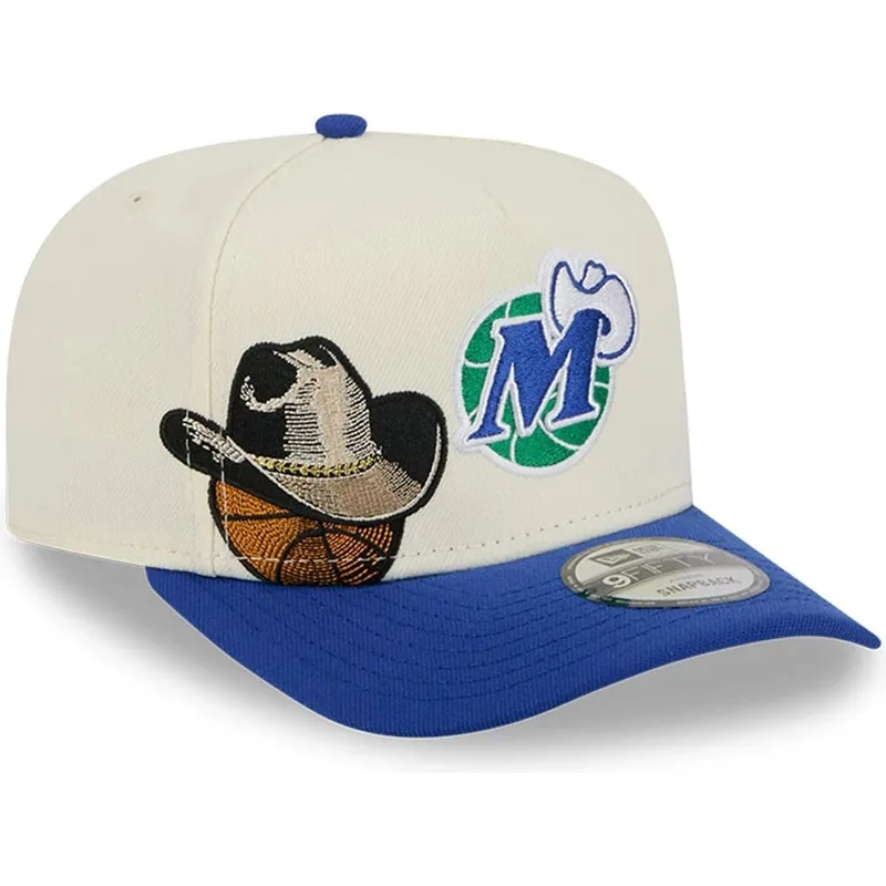 gorra-curva-beige-y-azul-snapback-9fifty-a-frame-precurved-hardwood-classics-de-dallas-mavericks-nba-de-new-era