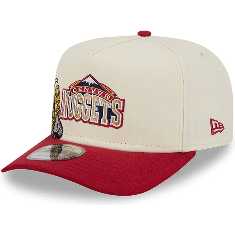 cepur-izliekta-sarkans-snapback-9fifty-a-frame-precurved-hardwood-classics-no-denver-nuggets-nba-no-new-era
