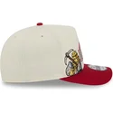 new-era-curved-brim-9fifty-a-frame-precurved-hardwood-classics-denver-nuggets-nba-beige-and-red-snapback-cap