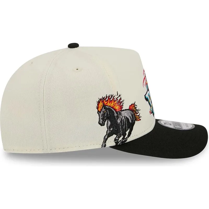 casquette-courbee-beige-et-noire-snapback-9fifty-a-frame-precurved-hardwood-classics-detroit-pistons-nba-new-era