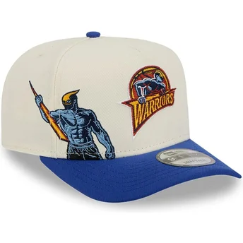 Cepur izliekta zils snapback 9FIFTY A Frame Precurved Hardwood Classics no Golden State Warriors NBA no New Era