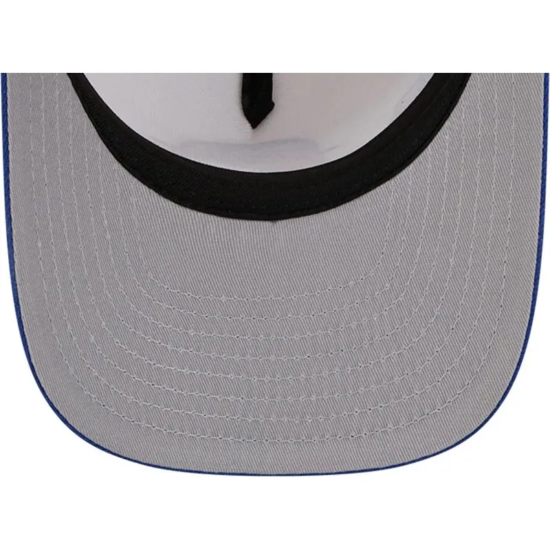 bezowo-niebieska-zakrzywiona-czapka-snapback-9fifty-a-frame-precurved-hardwood-classics-golden-state-warriors-nba-new-era