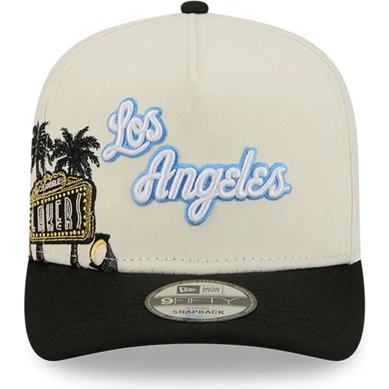 cepur-izliekta-melns-snapback-9fifty-a-frame-precurved-hardwood-classics-no-los-angeles-lakers-nba-no-new-era