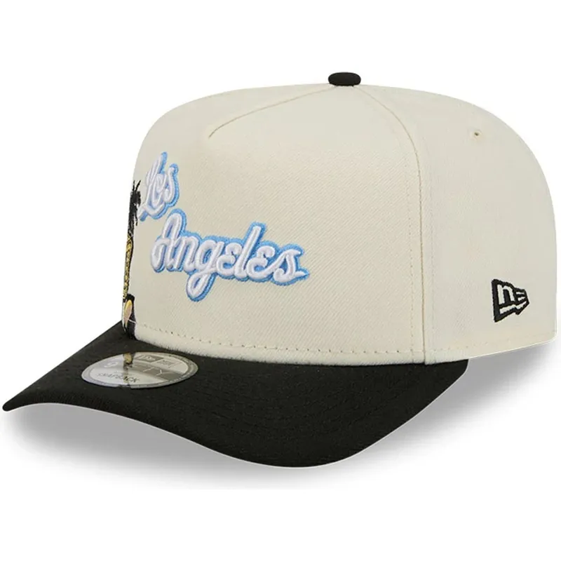 cepur-izliekta-melns-snapback-9fifty-a-frame-precurved-hardwood-classics-no-los-angeles-lakers-nba-no-new-era