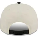 beige-und-schwarze-gebogene-snapback-kappe-9fifty-a-frame-precurved-hardwood-classics-von-orlando-magic-nba-von-new-era