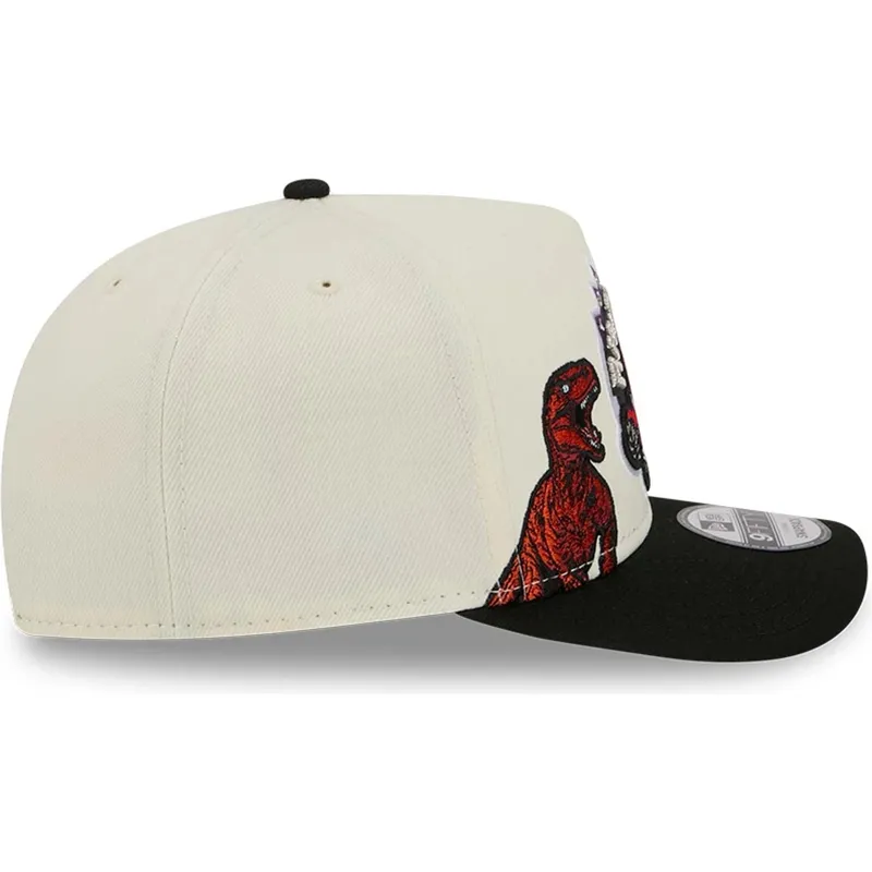 cepur-izliekta-melns-snapback-9fifty-a-frame-precurved-hardwood-classics-no-toronto-raptors-nba-no-new-era
