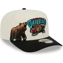 cepur-izliekta-melns-snapback-9fifty-a-frame-precurved-hardwood-classics-no-vancouver-grizzlies-nba-no-new-era