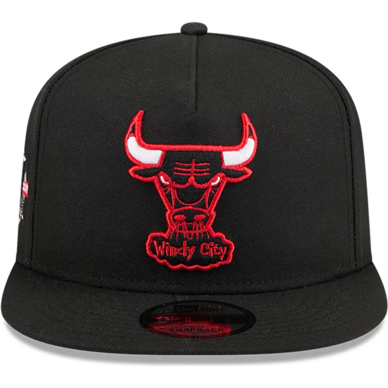 cepur-plakana-melns-snapback-9fifty-a-frame-hardwood-classics-no-chicago-bulls-nba-no-new-era