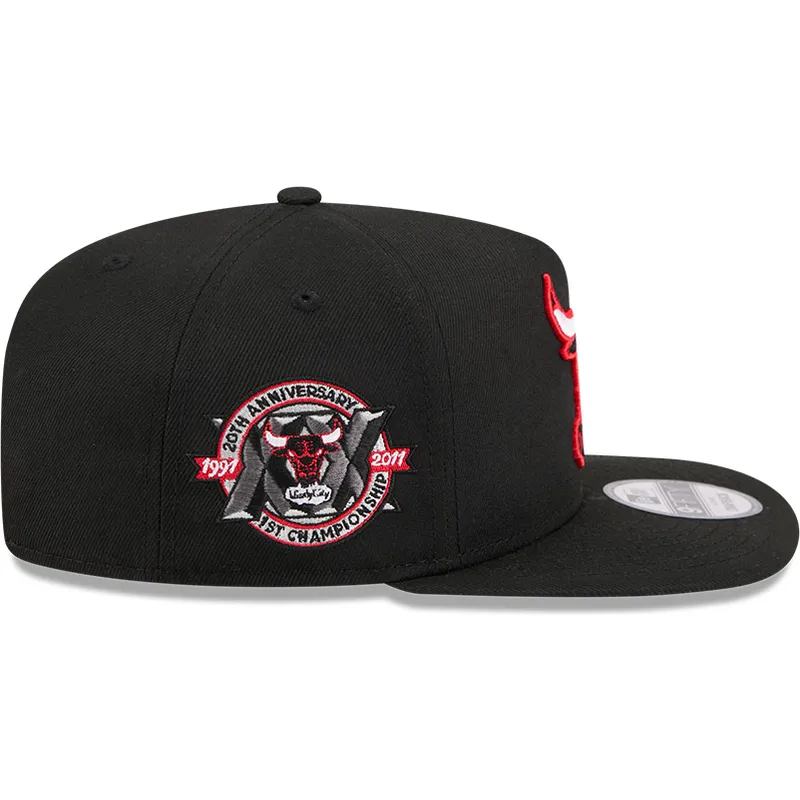 casquette-plate-noire-snapback-9fifty-a-frame-hardwood-classics-chicago-bulls-nba-new-era