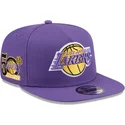 casquette-plate-violette-snapback-9fifty-a-frame-hardwood-classics-los-angeles-lakers-nba-new-era
