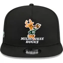 cepur-plakana-melns-snapback-9fifty-a-frame-hardwood-classics-no-milwaukee-bucks-nba-no-new-era