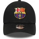 gorra-curva-negra-ajustable-para-nino-de-fc-barcelona-laliga-9forty-core-de-new-era