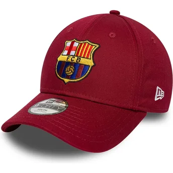 Cap izliekta red snapback bērniem 9FORTY ajustable no FC Barcelona LALIGA no New Era