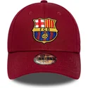 gorra-curva-roja-ajustable-para-nino-de-fc-barcelona-laliga-9forty-core-de-new-era