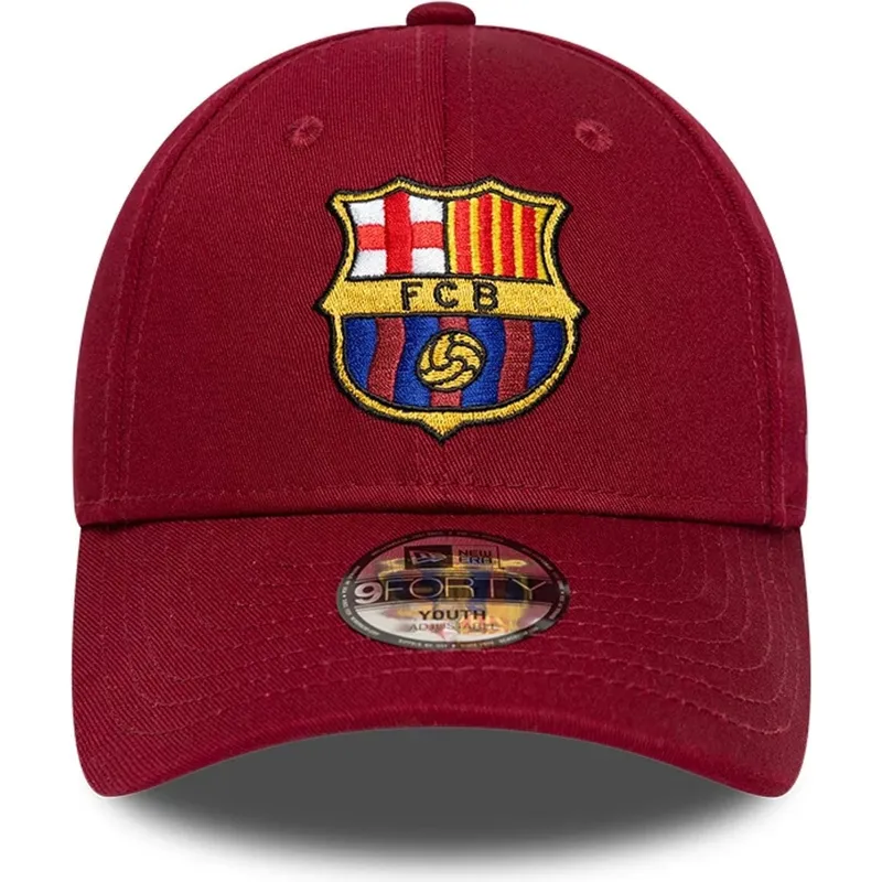cap-izliekta-red-snapback-berniem-9forty-ajustable-no-fc-barcelona-laliga-no-new-era