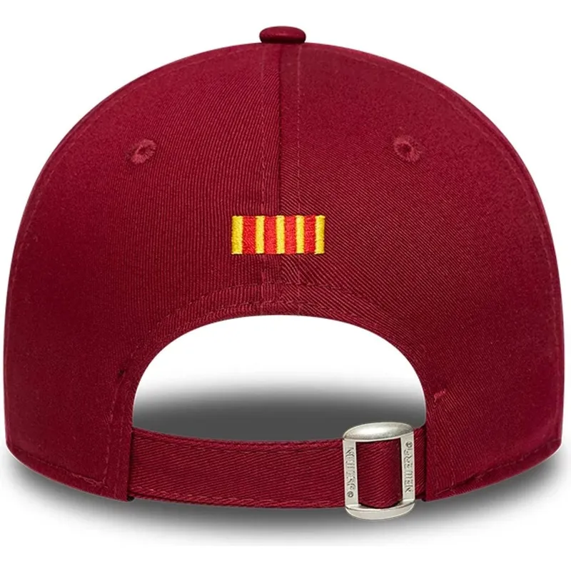 cap-izliekta-red-snapback-berniem-9forty-ajustable-no-fc-barcelona-laliga-no-new-era