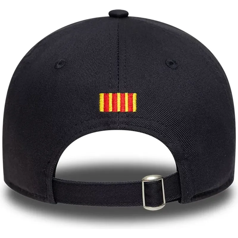 casquette-courbee-bleue-marine-ajustable-fc-barcelona-laliga-9twenty-core-new-era