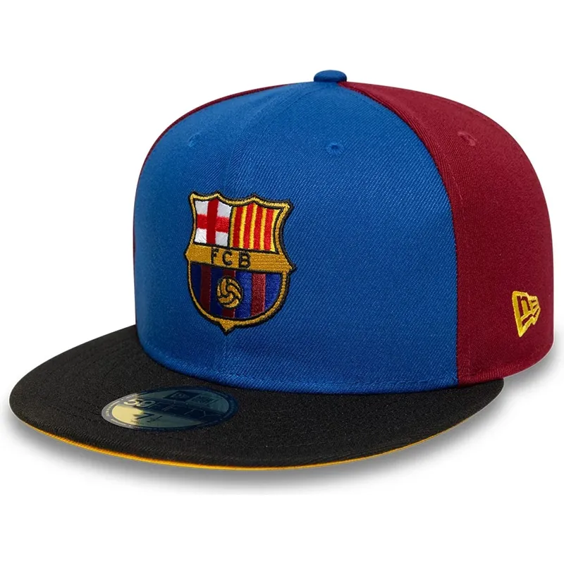 gorra-plana-azul-y-roja-ajustada-de-fc-barcelona-laliga-59fifty-mes-que-un-club-de-new-era