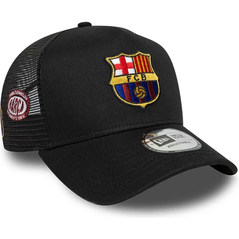 cap-izliekta-black-snapback-a-frame-trucker-no-fc-barcelona-laliga-no-new-era