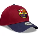 fc-barcelona-laliga-9forty-contrast-verstellbare-rote-und-blaue-kinderkappe-von-new-era