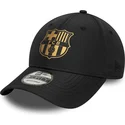 schwarze-verstellbare-curved-cap-von-fc-barcelona-laliga-9forty-gold-von-new-era