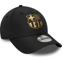 gorra-curva-negra-ajustable-de-fc-barcelona-laliga-9forty-gold-de-new-era