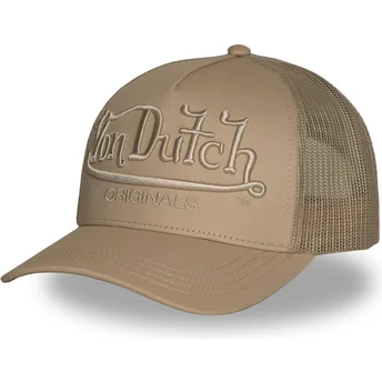Cepur izliekta truckeris brūns snapback EMB02 no Von Dutch