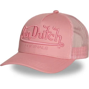Rosa Trucker-Kappe EMB05 von Von Dutch