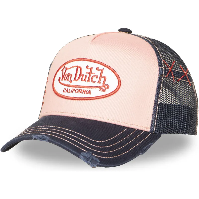 casquette-trucker-rose-et-bleue-marine-used-10-von-dutch