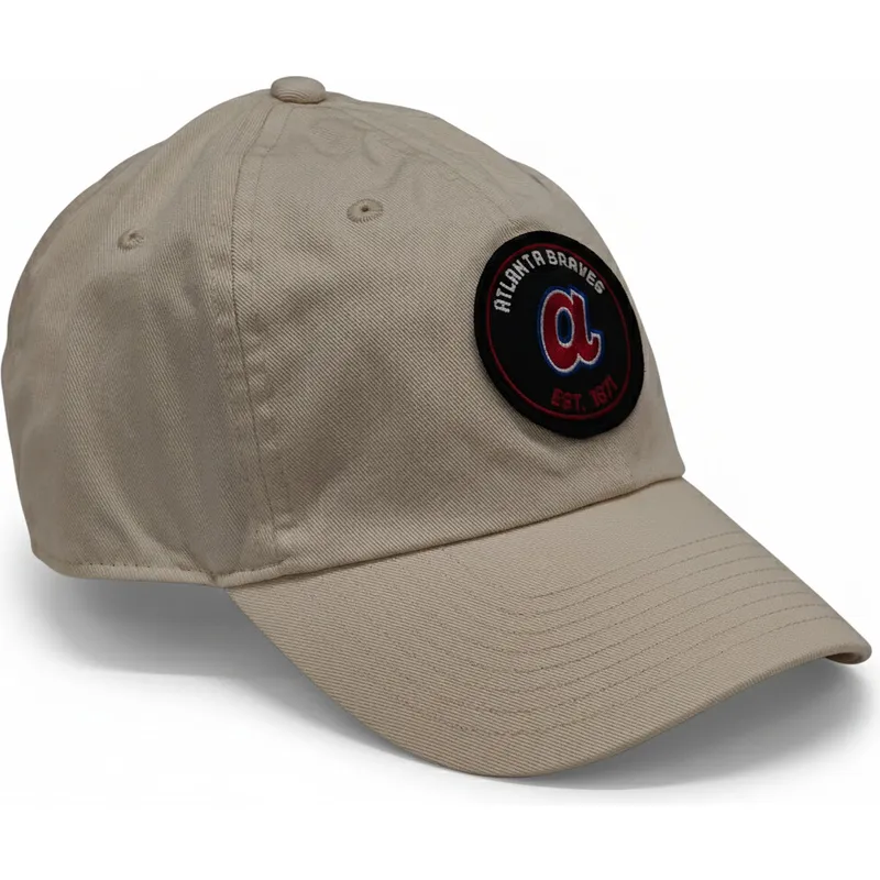 cepur-izliekta-bess-regulejama-lente-club-unstructured-organic-cotton-no-atlanta-braves-mlb-no-nike