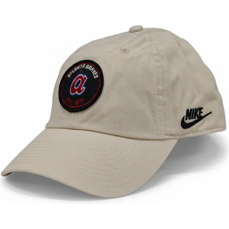 cap-izliekta-beige-adjustable-strap-club-unstructured-organic-cotton-no-atlanta-braves-mlb-no-nike