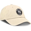 beige-verstellbare-curved-cap-club-unstructured-organic-cotton-der-new-york-yankees-mlb-von-nike