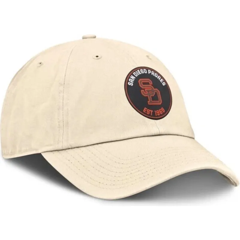 cap-izliekta-beige-adjustable-strap-club-unstructured-organic-cotton-no-san-diego-padres-mlb-no-nike