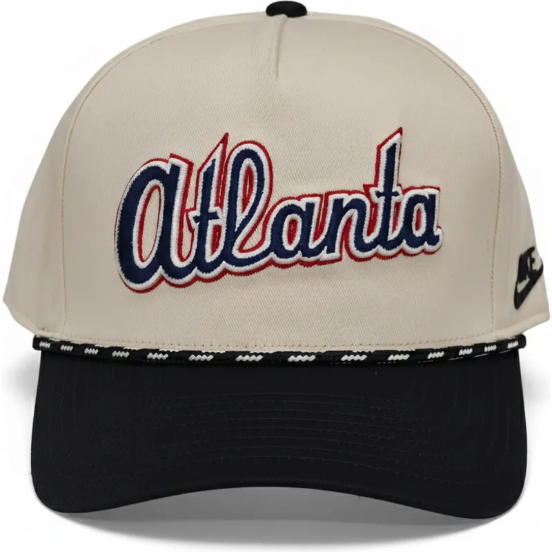 cap-izliekta-beige-snapback-rise-structured-no-atlanta-braves-mlb-no-nike