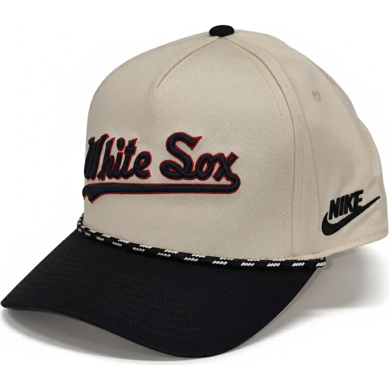 czapka-z-daszkiem-bezowo-czarna-snapback-rise-structured-chicago-white-sox-mlb-nike