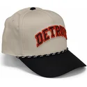 beige-und-schwarze-gebogene-snapback-kappe-rise-structured-der-detroit-tigers-mlb-von-nike