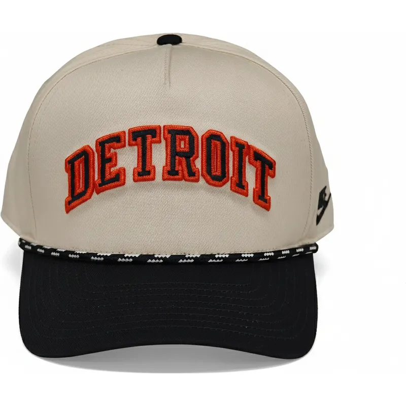 cap-izliekta-beige-snapback-rise-structured-no-detroit-tigers-mlb-no-nike