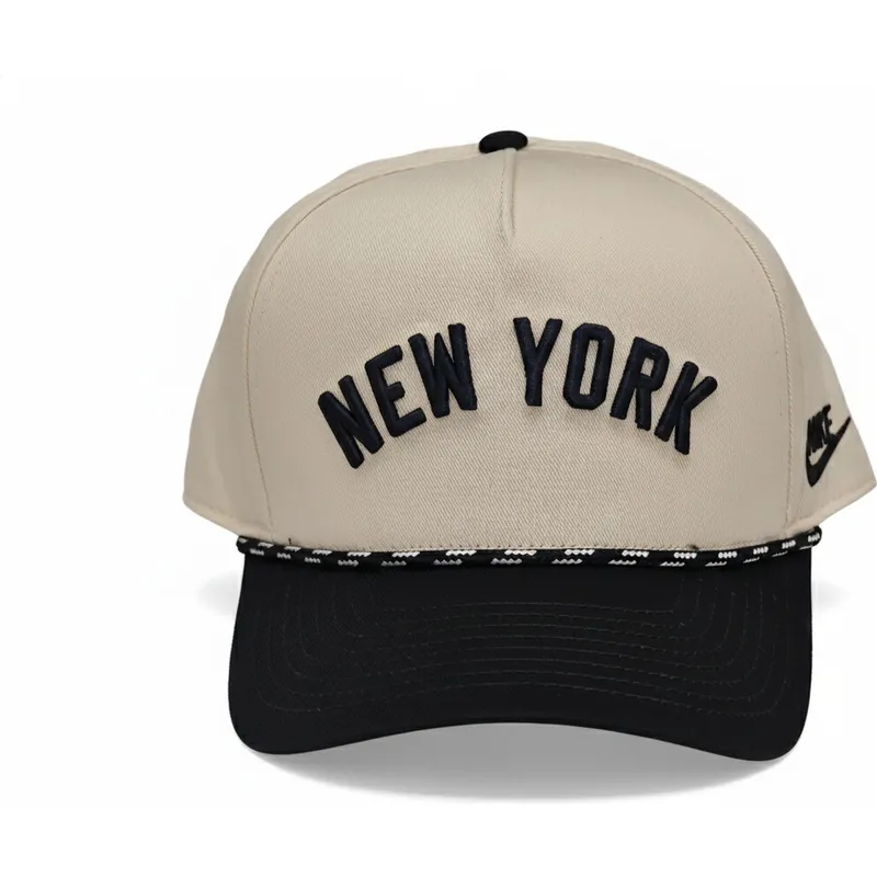 cap-izliekta-beige-snapback-rise-structured-no-new-york-yankees-mlb-no-nike